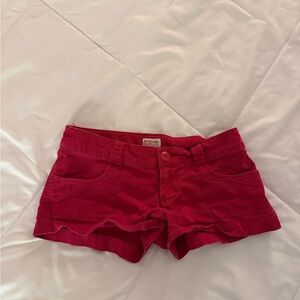 Mossimo Supply Co. Red Women's Micro Cargo Shorts